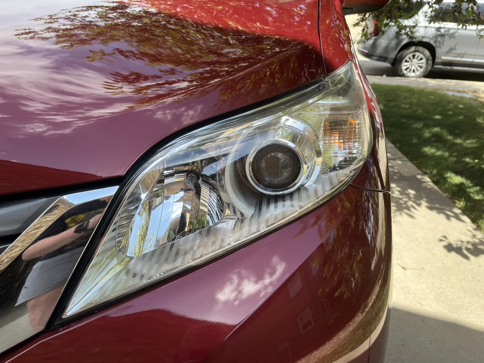 Headlight clarity after detailing