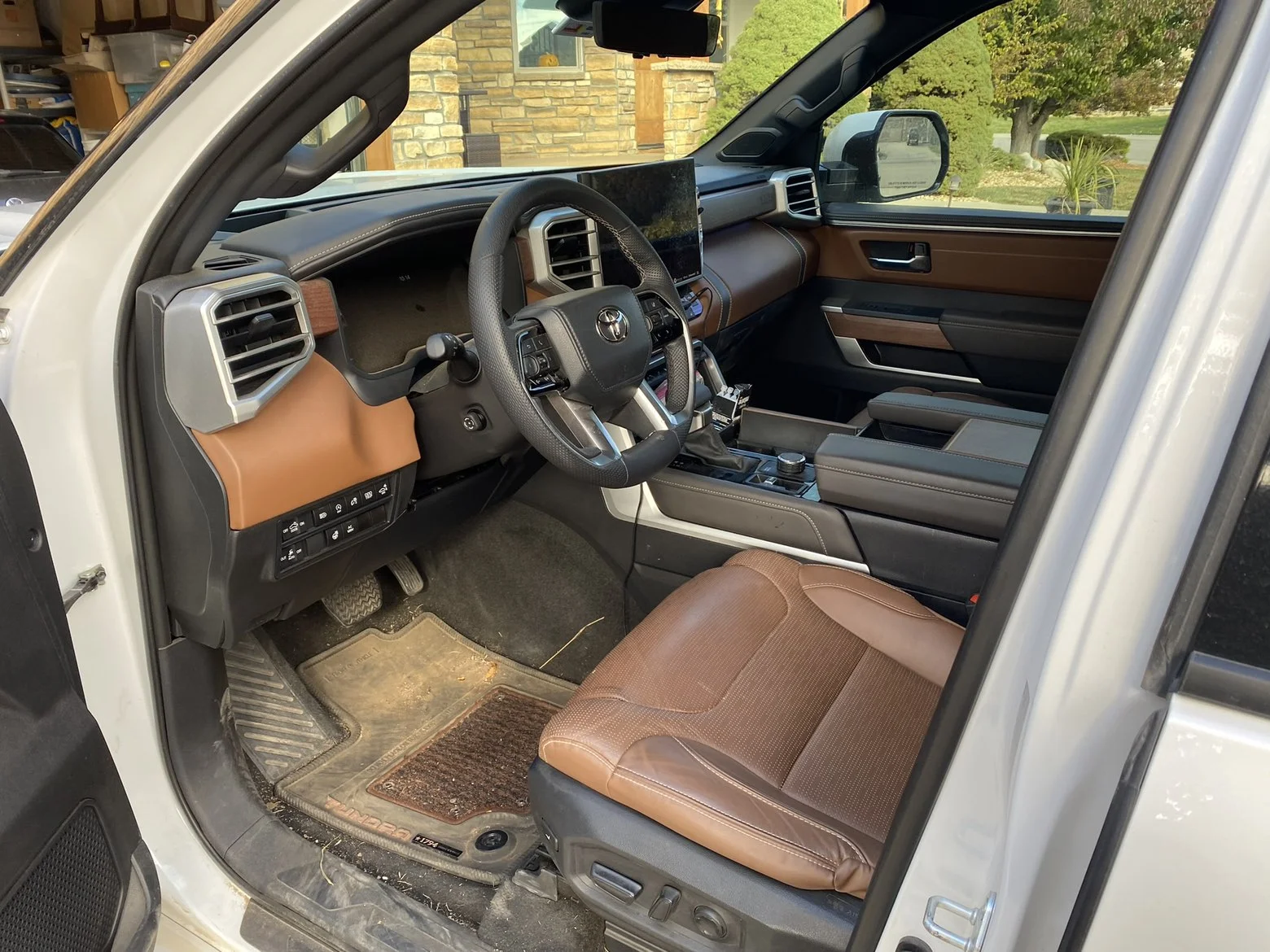 Truck cabin before detailing